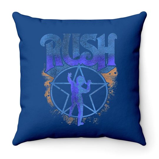Graphic Rush Throw Pillow Music Band Love Starman Throw Pillow