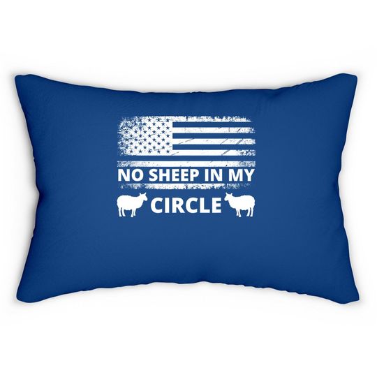 No Sheep In My Circle Lumbar Pillow