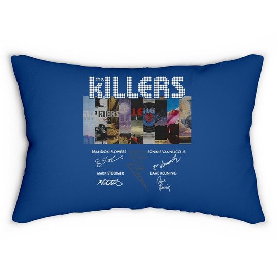 The Killers Band Members Signatures Lumbar Pillow