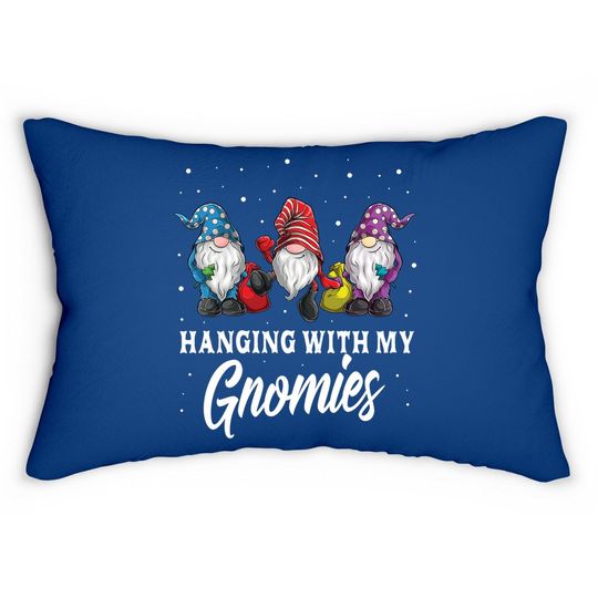 Hanging With My Gnomies Christmas Lumbar Pillow