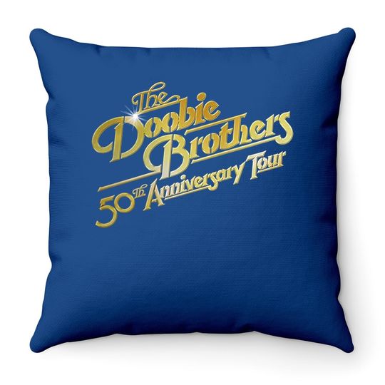 The Doobie Brothers 50th Anniversary Tour Throw Pillow