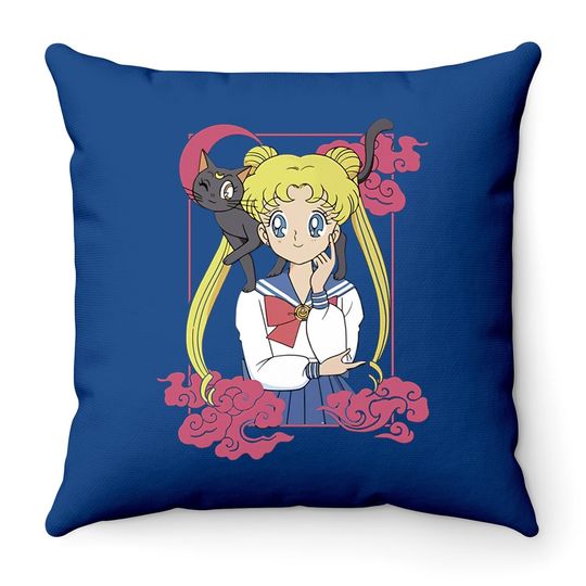 Sailor Moon Vintage Throw Pillow