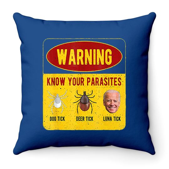 Know Your Parasites Throw Pillow