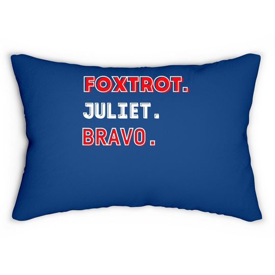 Fjb Foxtrot Juliet Bravo Biden Hashtag Lumbar Pillow