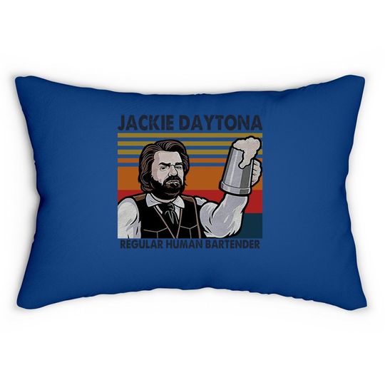 Jackie Daytona Regular Human Bartender Vintage Lumbar Pillow
