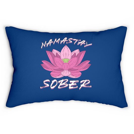 Normalize Sobriety 12 Aa Na Living Recovering Namastay Sober Lumbar Pillow