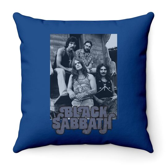 Black Sabbath  Band Throw Pillow
