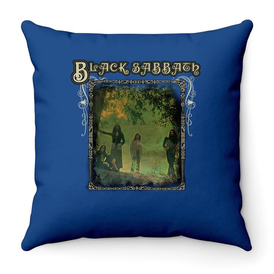 Black Sabbath  Trees Throw Pillow