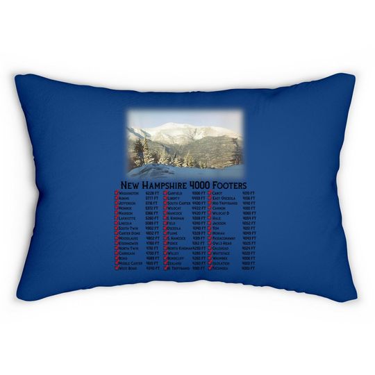 New Hampshire 4000 Footers Lumbar Pillow
