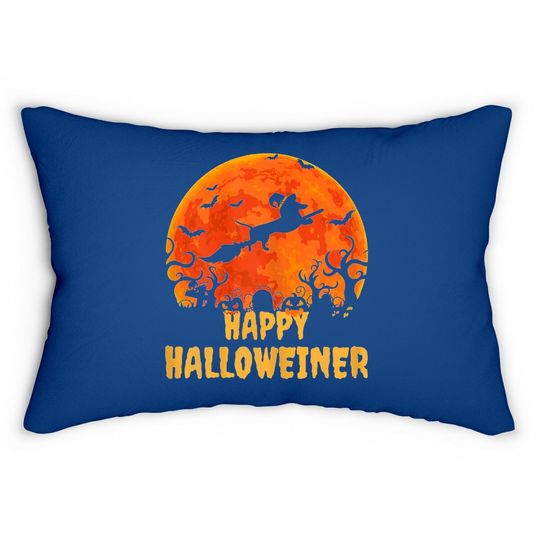 Dachshund Happy Halloweiner Lumbar Pillow