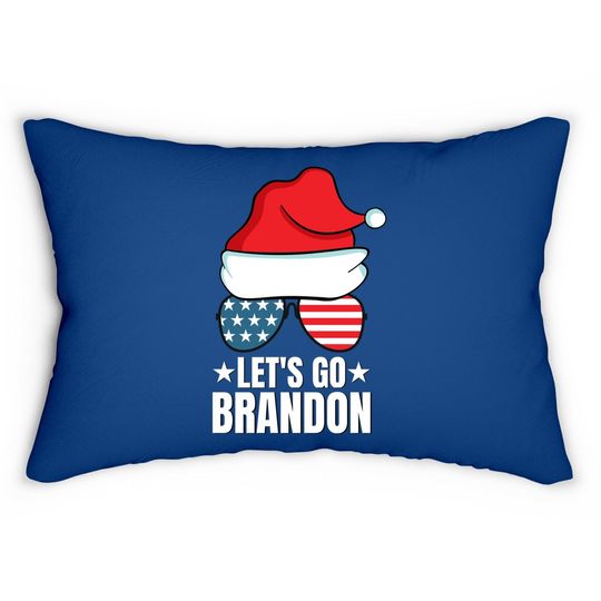 Let's Go Brandon Christmas Lumbar Pillow
