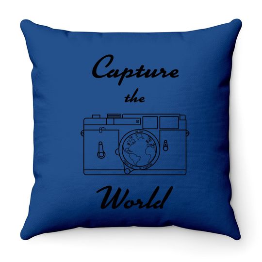 Capture The World Throw Pillow
