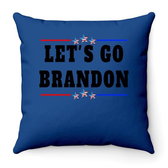 Let's Go Brandon Joe Biden Chant Impeach Costume Throw Pillow