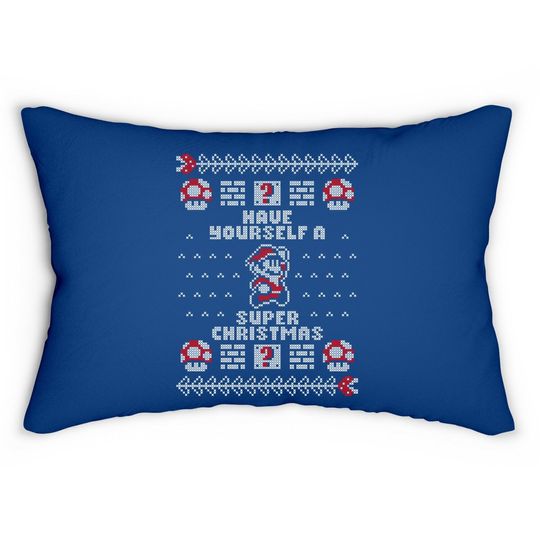 Christmas Mario Lumbar Pillow