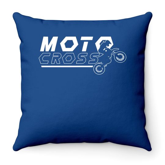 Motocross Throw Pillow