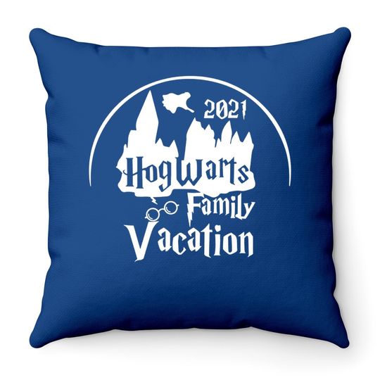 Hogwart Universal Family Vacation Throw Pillow