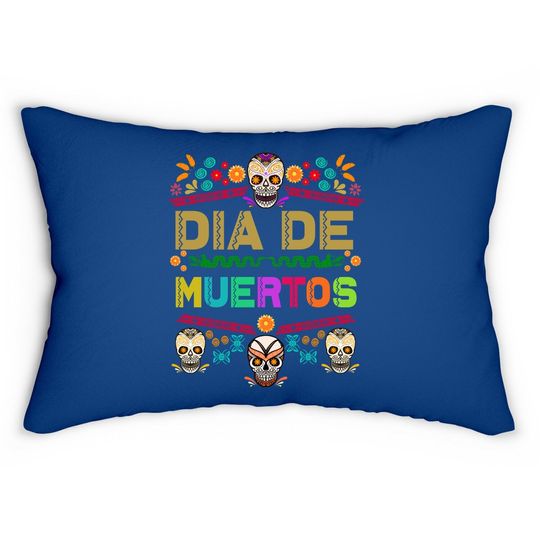 Muertos Dia De Los Day Of The Dead Lumbar Pillow
