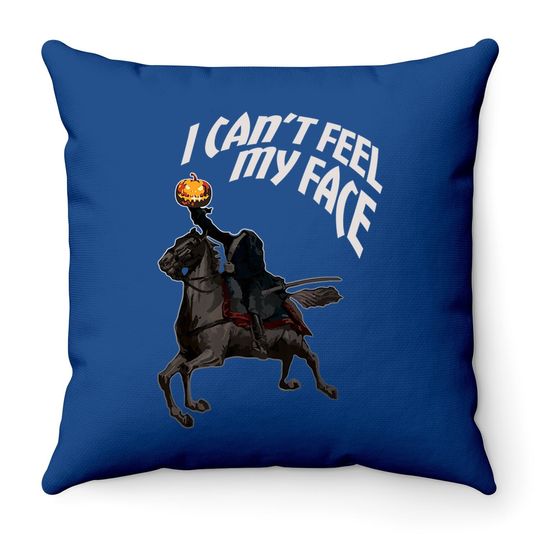 Headless Horseman Halloween Pumpkin Throw Pillow Throw Pillow