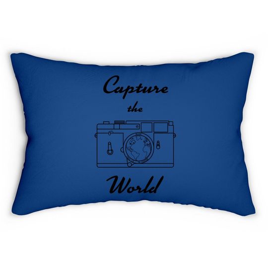 Capture The World Lumbar Pillow