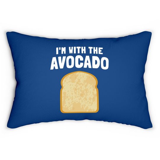 I'm With The Avocado Toast Easy Halloween Matching Lumbar Pillow