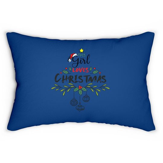 This Girl Loves Christmas Classic Lumbar Pillow