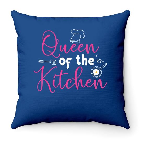 Cooking Queen Throw Pillow