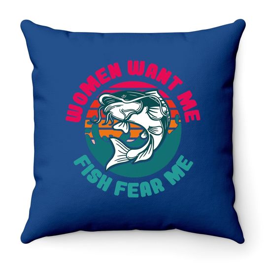 Wants Me Fish Fear Me Classic Throw Pillow