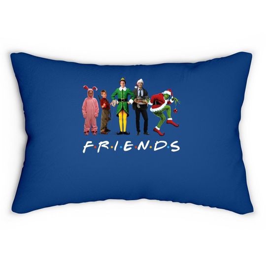 Friends Christmas Lumbar Pillow