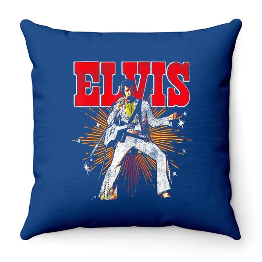 Elvis Presley  Retro Throw Pillow