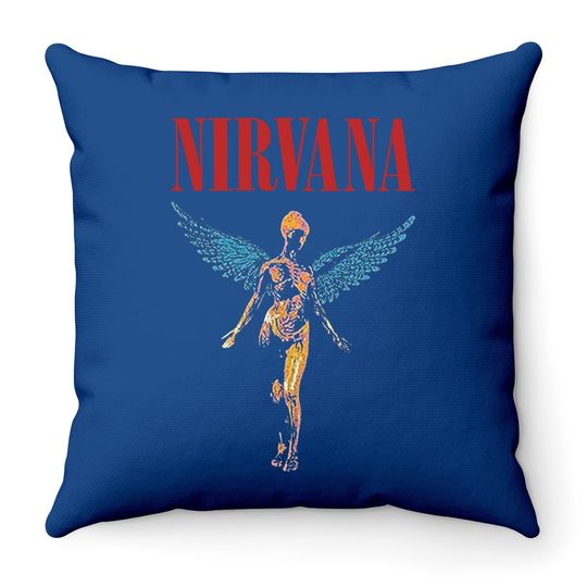 Nirvana In Utero Angelic Throw Pillow