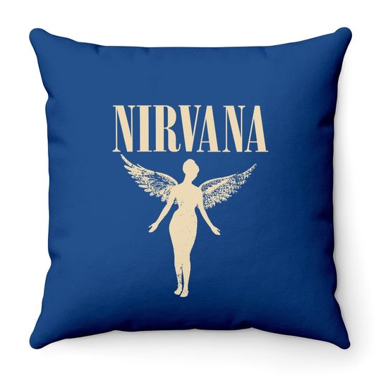 Nirvana In Utero Tour Throw Pillow