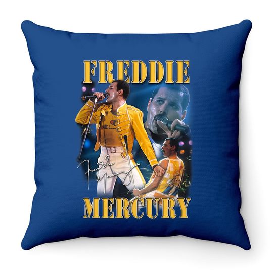 Freddie Mercury Throw Pillow
