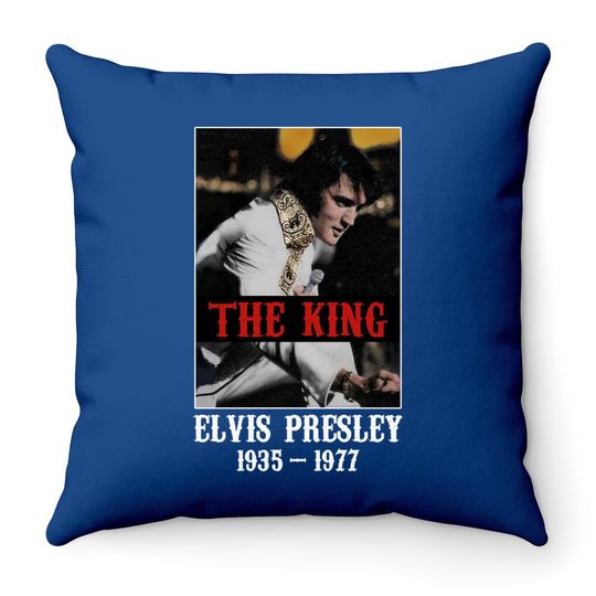 The King Elvis Presley Throw Pillow