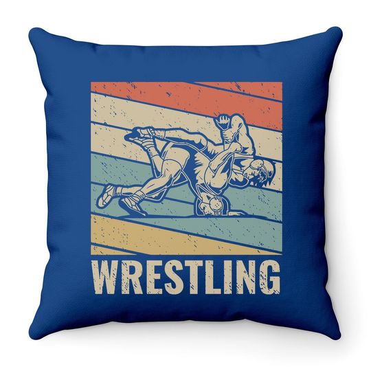 Wrestling Freestyle Throw Pillow