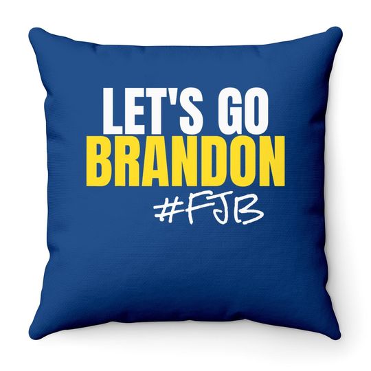 Let's Go Brandon Throw Pillow