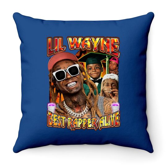 Best Rapper Alive Lil Wayne Throw Pillow