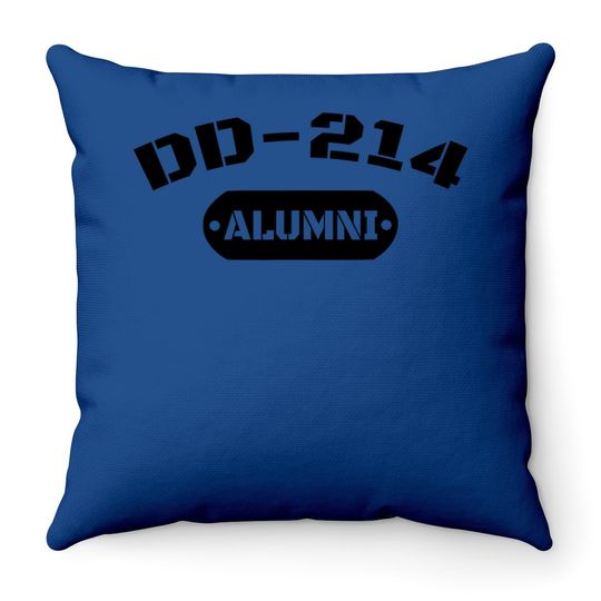 Dd-214 Us Alumni Throw Pillow