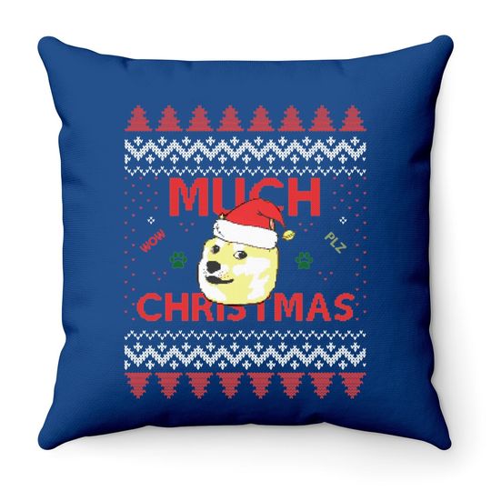Christmas Doge Throw Pillow