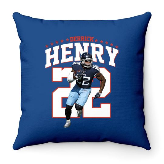 Derrick Henry 22 Tennesese Titan Throw Pillow