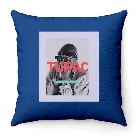 Tupac Grunge Throw Pillow