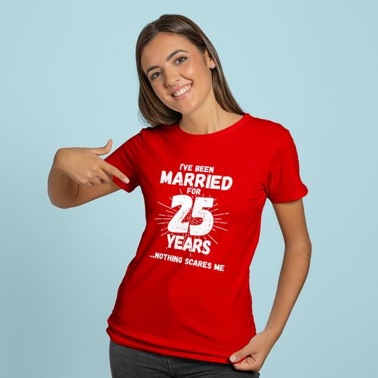 Couples Married 25 Years - Funny 25th Wedding Anniversary Hoodie