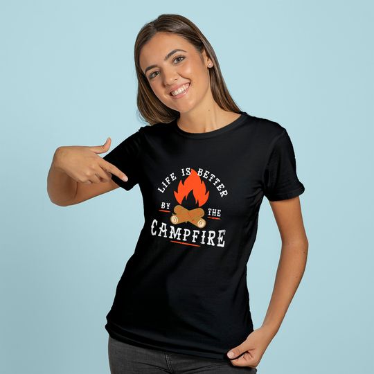 Life is Better by the Campfire Camping Hoodie