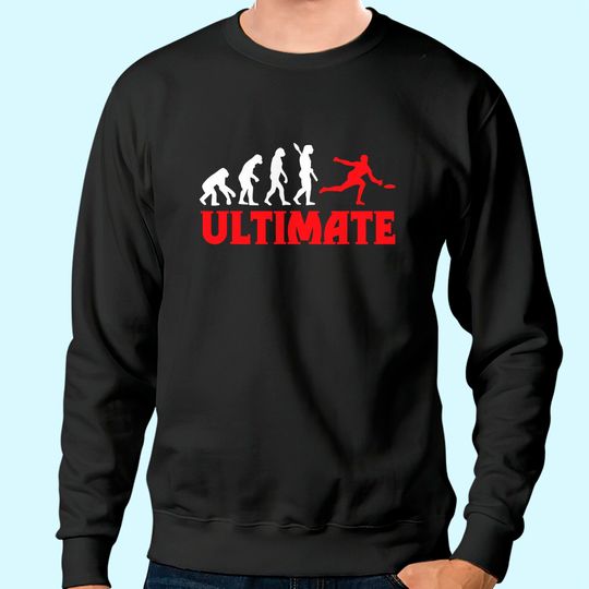 Great Ultimate Frisbee Evolution Gift Sweatshirt
