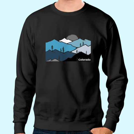 Colorado Mountain Outdoor Retro Landscape Sweatshirt