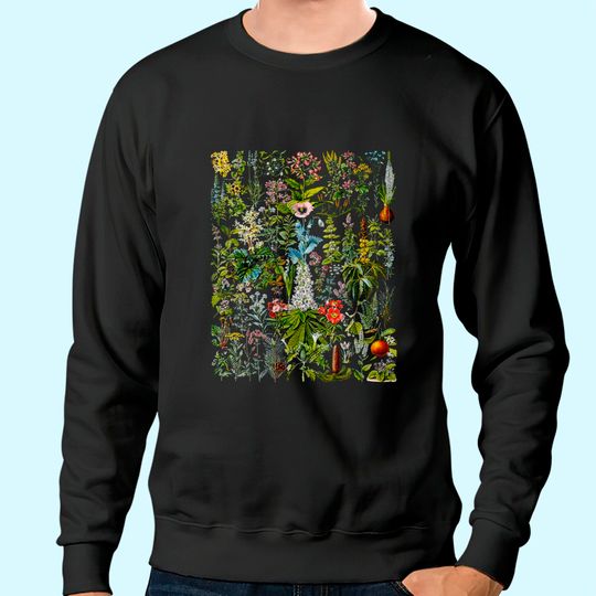 Vintage Flower Sweatshirt, Flower Sweatshirt, Plant Sweatshirt, Gardening Sweatshirt