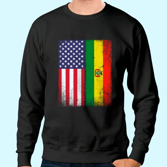 Bolivian American Flag Sweatshirt