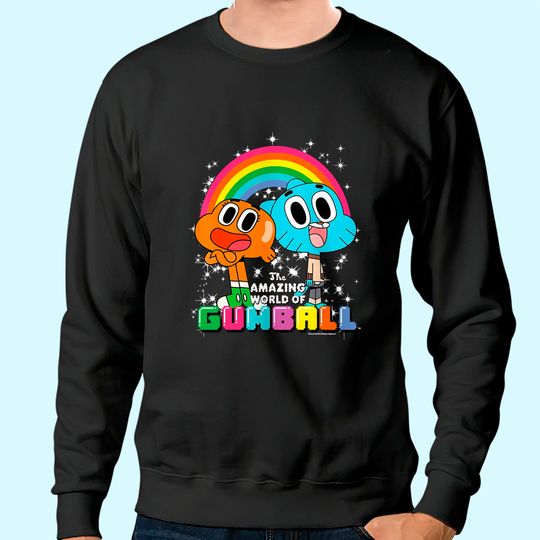 CN The Amazing World Of Gumball & Darwin Rainbow Portrait Sweatshirt