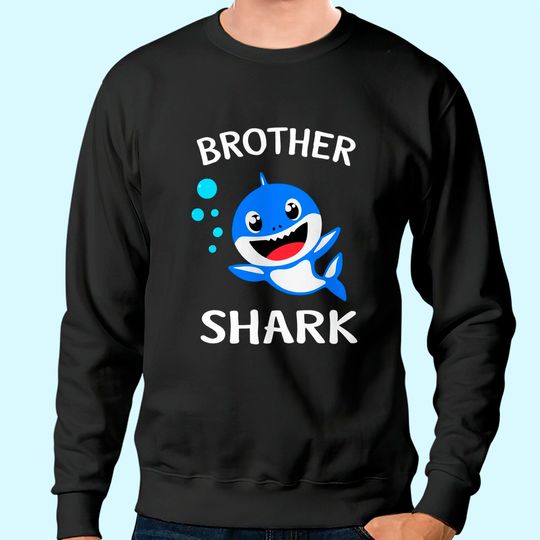 Brother Shark Gift - Cute Baby Shark Design Family Set Sweatshirt