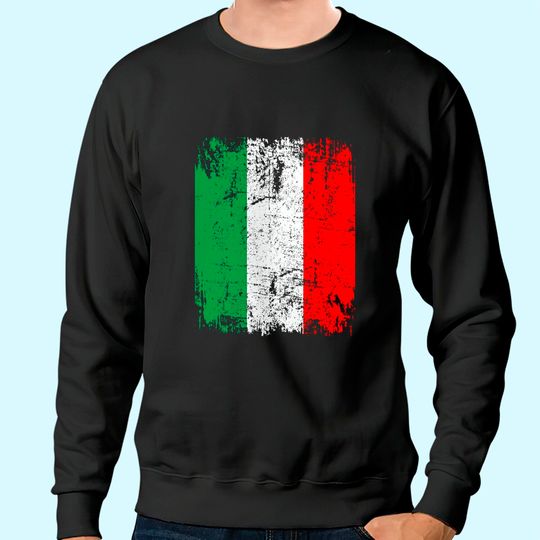 ITALY Flag Vintage Distressed Sweatshirt