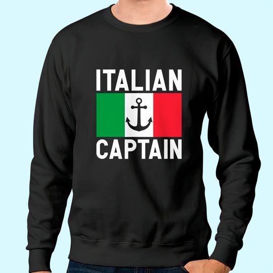 Flag of Italy Italian Captain Sweatshirt